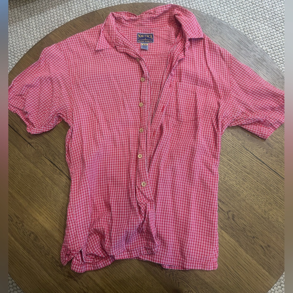 Nautica Red Checkered Shirt